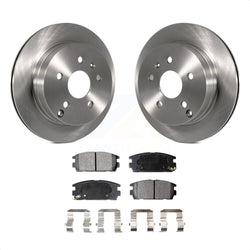 Rear Disc Brake Rotors And Ceramic Pads Kit For 2010-2017 Chevrolet Equinox GMC Terrain K8T-101682