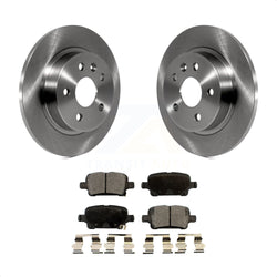 Rear Disc Brake Rotors And Ceramic Pads Kit For 2016 Chevrolet Cruze With 268mm Diameter Rotor K8T-101684