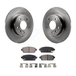Rear Disc Brake Rotors And Ceramic Pads Kit For Chevrolet Cruze Buick Verano Volt Cascada Cadillac ELR Orlando K8T-101692