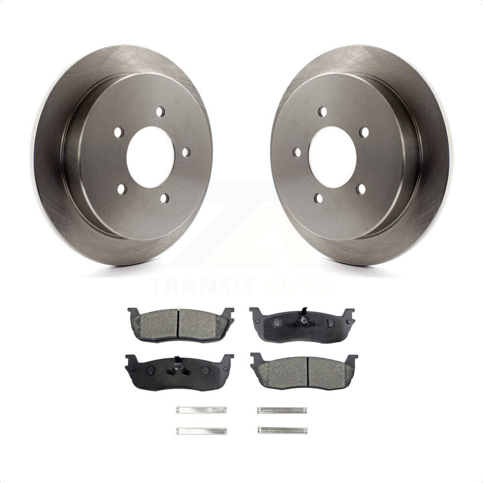 Rear Disc Brake Rotors And Ceramic Pads Kit For Ford F-150 Expedition Lincoln Navigator K8T-101700 by Transit Auto