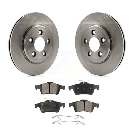 Rear Disc Brake Rotors And Ceramic Pads Kit For Jaguar Vanden Plas XJ8 To Chassis/VIN #G49700 K8T-101710 by Transit Auto