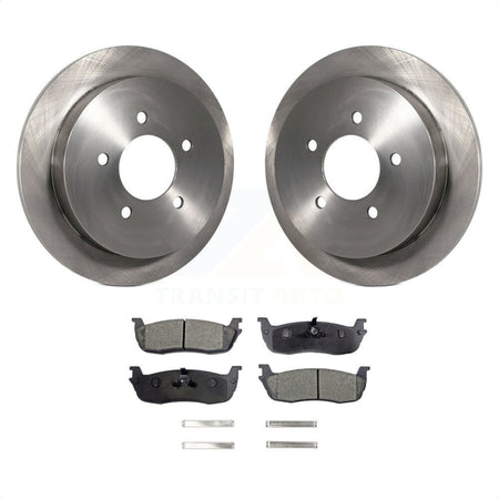 Rear Disc Brake Rotors And Ceramic Pads Kit For Ford F-150 Expedition Lincoln Navigator Heritage Blackwood K8T-101711 by Transit Auto