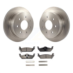 Rear Disc Brake Rotors And Ceramic Pads Kit For Ford F-150 Lincoln Mark LT K8T-101721