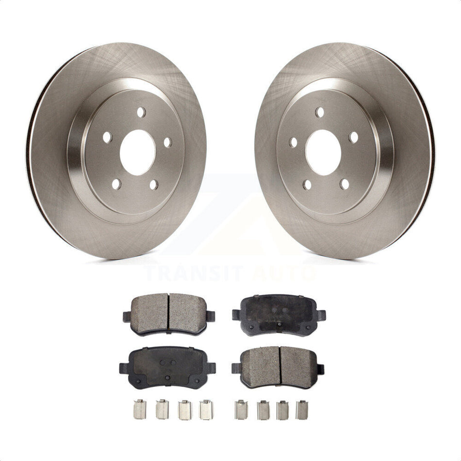 Rear Disc Brake Rotors And Ceramic Pads Kit For 2004-2007 Ford Freestar Mercury Monterey K8T-101722 by Transit Auto