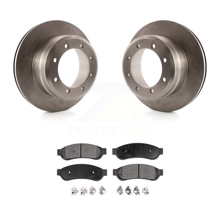 Rear Disc Brake Rotors And Ceramic Pads Kit For Ford F-350 Super Duty F-450 K8T-101729 by Transit Auto