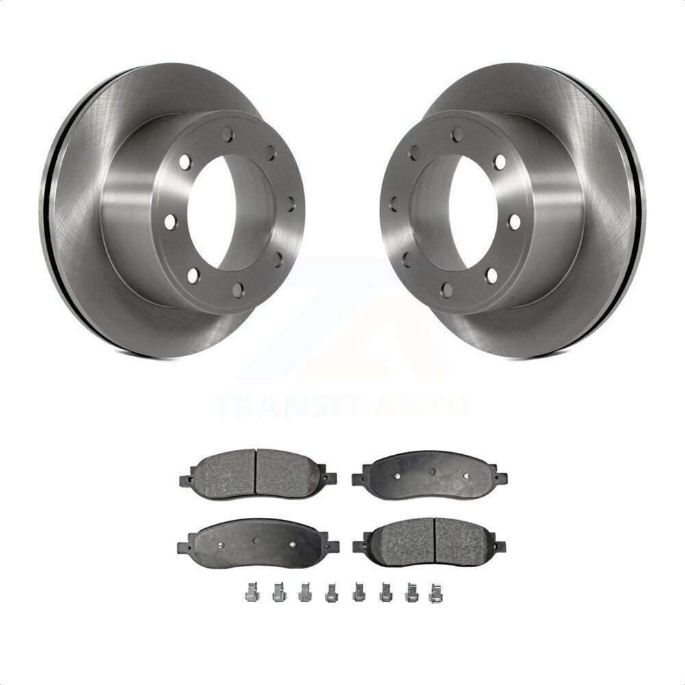 Rear Disc Brake Rotors And Ceramic Pads Kit For 2005-2007 Ford F-250 Super Duty F-350 K8T-101736 by Transit Auto