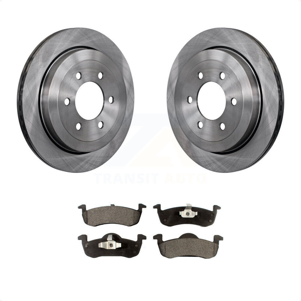 Rear Disc Brake Rotors And Ceramic Pads Kit For 2007-2017 Ford Expedition Lincoln Navigator K8T-101738 by Transit Auto