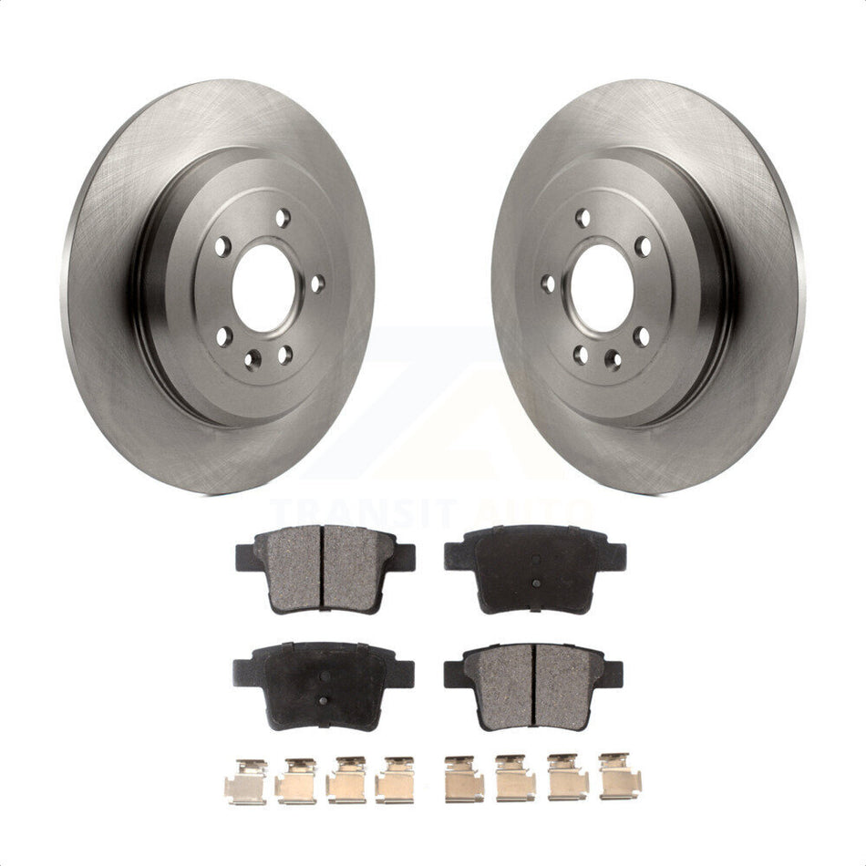 Rear Disc Brake Rotors And Ceramic Pads Kit For Ford Five Hundred Freestyle Taurus Mercury Montego X Sable K8T-101742 by Transit Auto