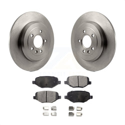 Rear Disc Brake Rotors And Ceramic Pads Kit For Ford Explorer Edge Taurus Flex Lincoln MKX MKS MKT K8T-101743
