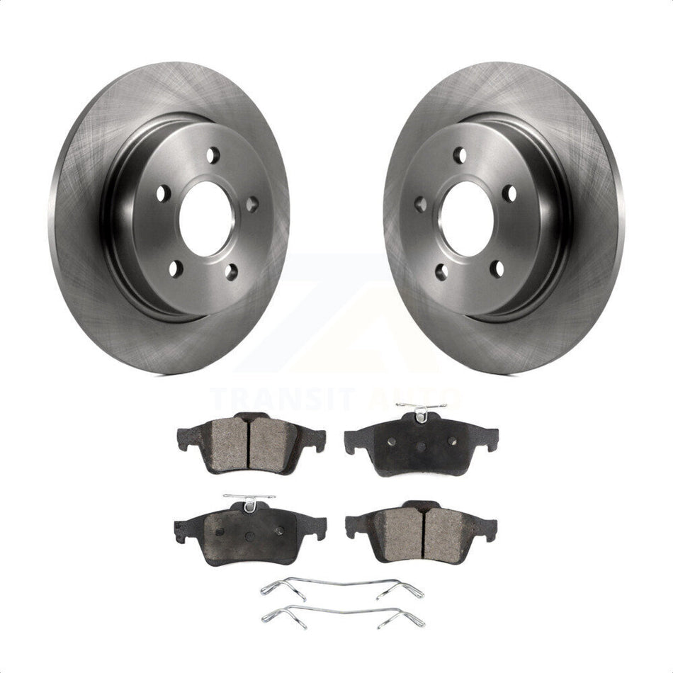 Rear Disc Brake Rotors And Ceramic Pads Kit For Ford Focus K8T-101747 by Transit Auto