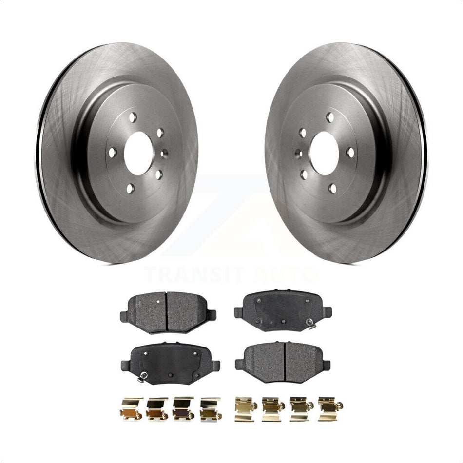 Rear Disc Brake Rotors And Ceramic Pads Kit For Ford Explorer Taurus Flex Police Interceptor Sedan Lincoln MKT MKS Special Service K8T-101751 by Transit Auto