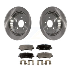 Rear Disc Brake Rotors And Ceramic Pads Kit For Ford Mustang K8T-101757