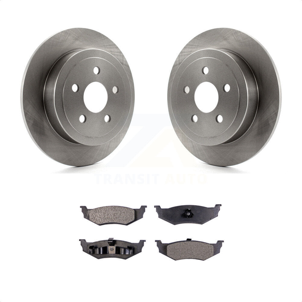 Rear Disc Brake Rotors And Ceramic Pads Kit For Chrysler Sebring Dodge Stratus PT Cruiser Cirrus Plymouth Breeze K8T-101761 by Transit Auto