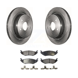 Rear Disc Brake Rotors And Ceramic Pads Kit For Dodge Ram 1500 K8T-101769