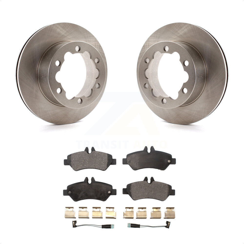 Rear Disc Brake Rotors And Ceramic Pads Kit For Mercedes-Benz Sprinter 3500 K8T-101790 by Transit Auto