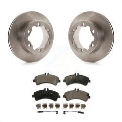 Rear Disc Brake Rotors And Ceramic Pads Kit For Sprinter 3500 Mercedes-Benz Dodge Freightliner K8T-101791