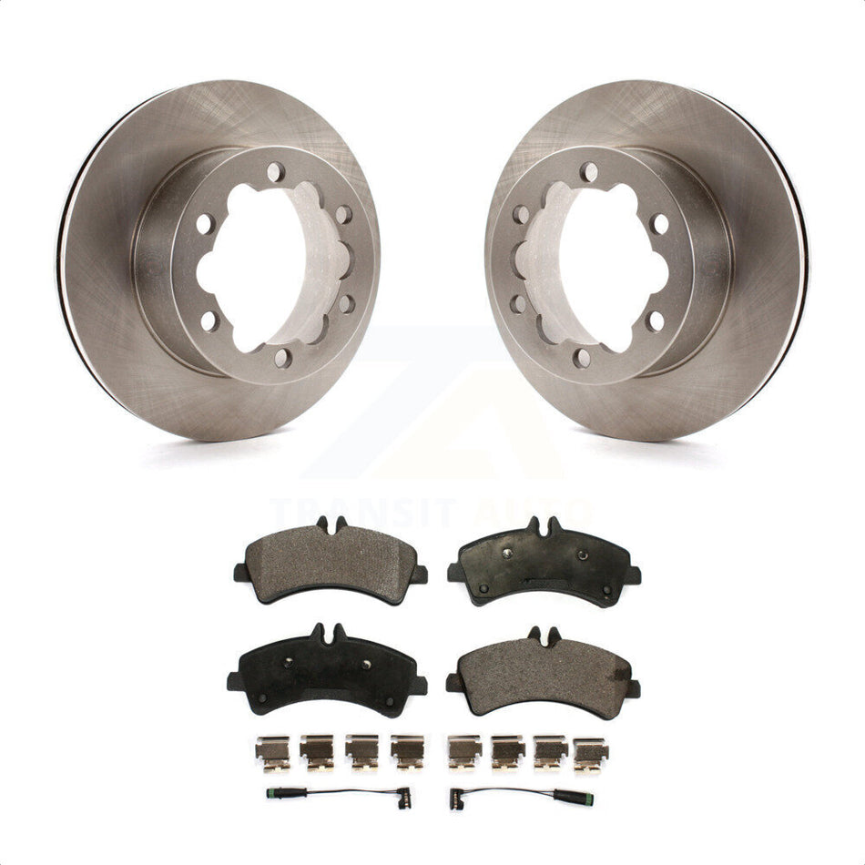 Rear Disc Brake Rotors And Ceramic Pads Kit For Sprinter 3500 Mercedes-Benz Dodge Freightliner K8T-101791 by Transit Auto