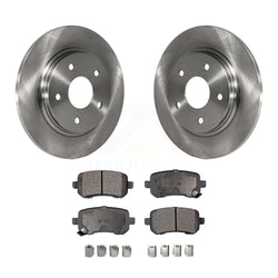 Rear Disc Brake Rotors And Ceramic Pads Kit For Dodge Grand Caravan Chrysler Town & Country Journey Volkswagen Routan Ram C/V K8T-101794