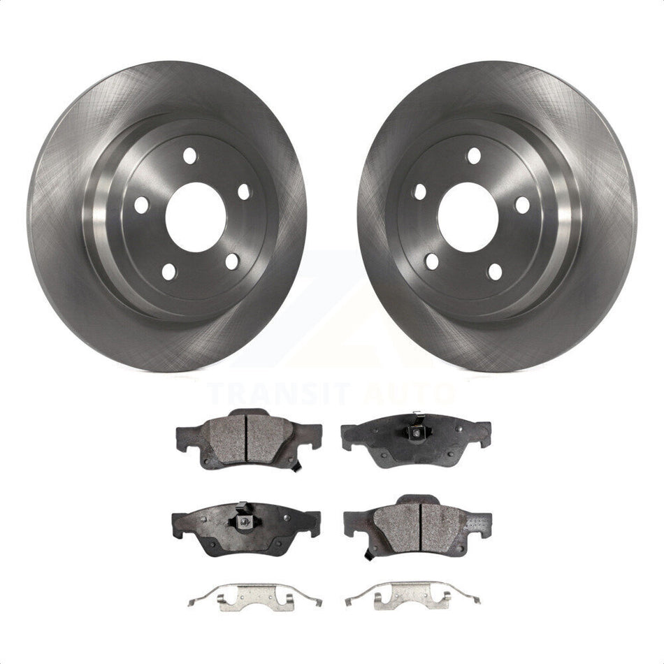 Rear Disc Brake Rotors And Ceramic Pads Kit For Jeep Grand Cherokee Dodge Durango K8T-101798 by Transit Auto