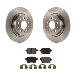 Rear Disc Brake Rotors And Ceramic Pads Kit For 2014-2020 Fiat 500L K8T-101807
