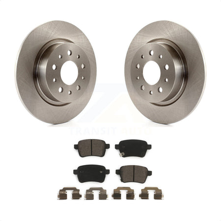 Rear Disc Brake Rotors And Ceramic Pads Kit For 2014-2020 Fiat 500L K8T-101807 by Transit Auto