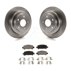 Rear Disc Brake Rotors And Ceramic Pads Kit For Subaru Forester Impreza K8T-101812