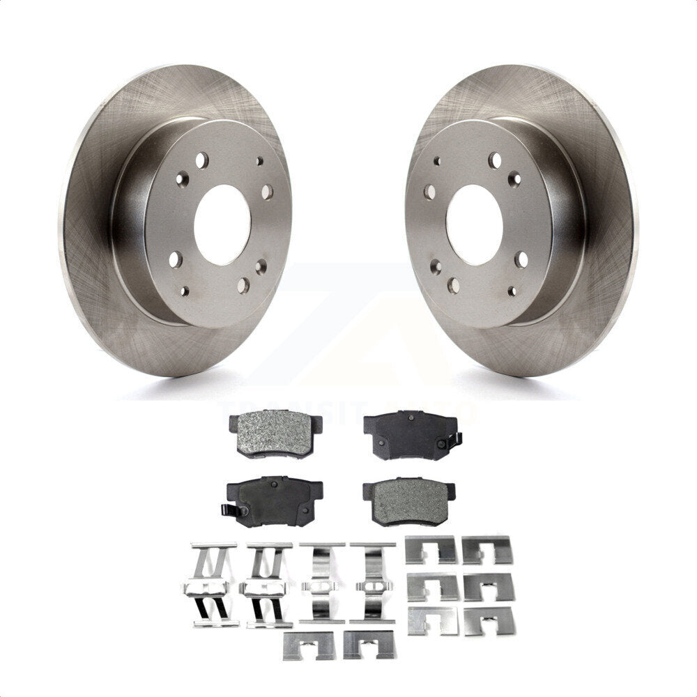 Rear Disc Brake Rotors And Ceramic Pads Kit For Honda Accord Acura CL K8T-101834 by Transit Auto