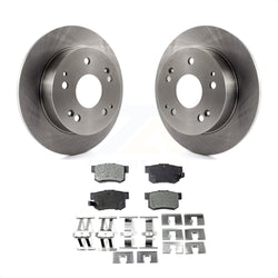 Rear Disc Brake Rotors And Ceramic Pads Kit For Honda Accord Civic Acura RSX Integra K8T-101835