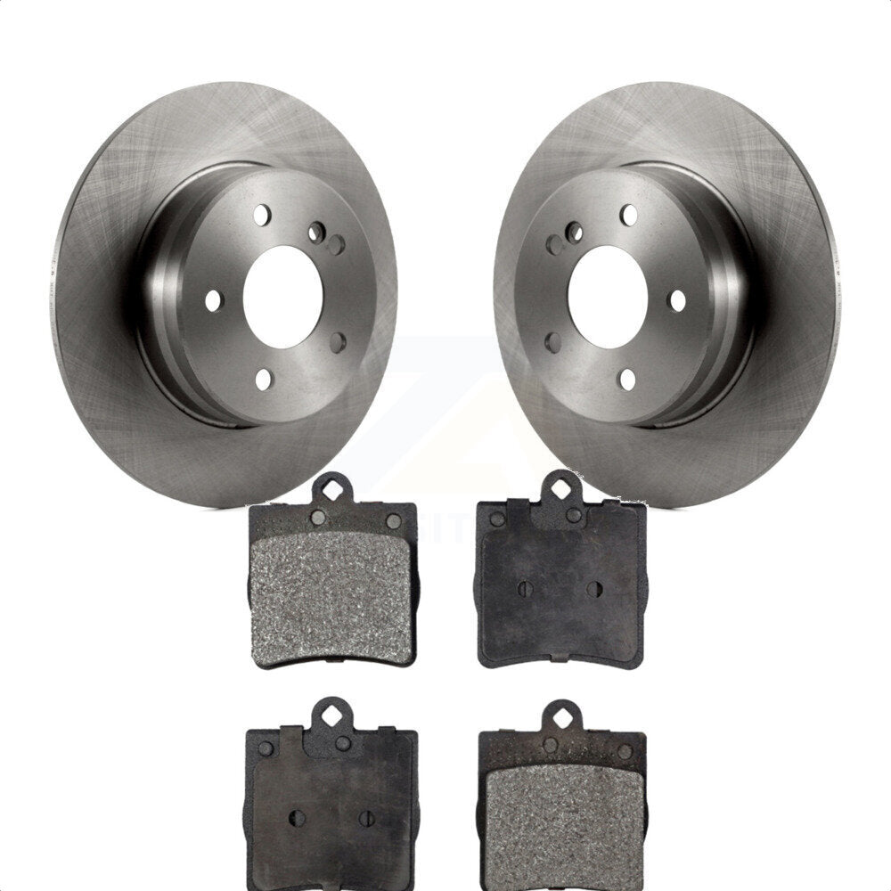 Rear Disc Brake Rotors And Ceramic Pads Kit For 2007-2008 Mercedes-Benz SLK280 With Sport Package K8T-101838 by Transit Auto
