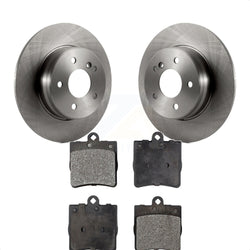 Rear Disc Brake Rotors And Ceramic Pads Kit For 2007-2008 Mercedes-Benz SLK280 With Sport Package K8T-101838