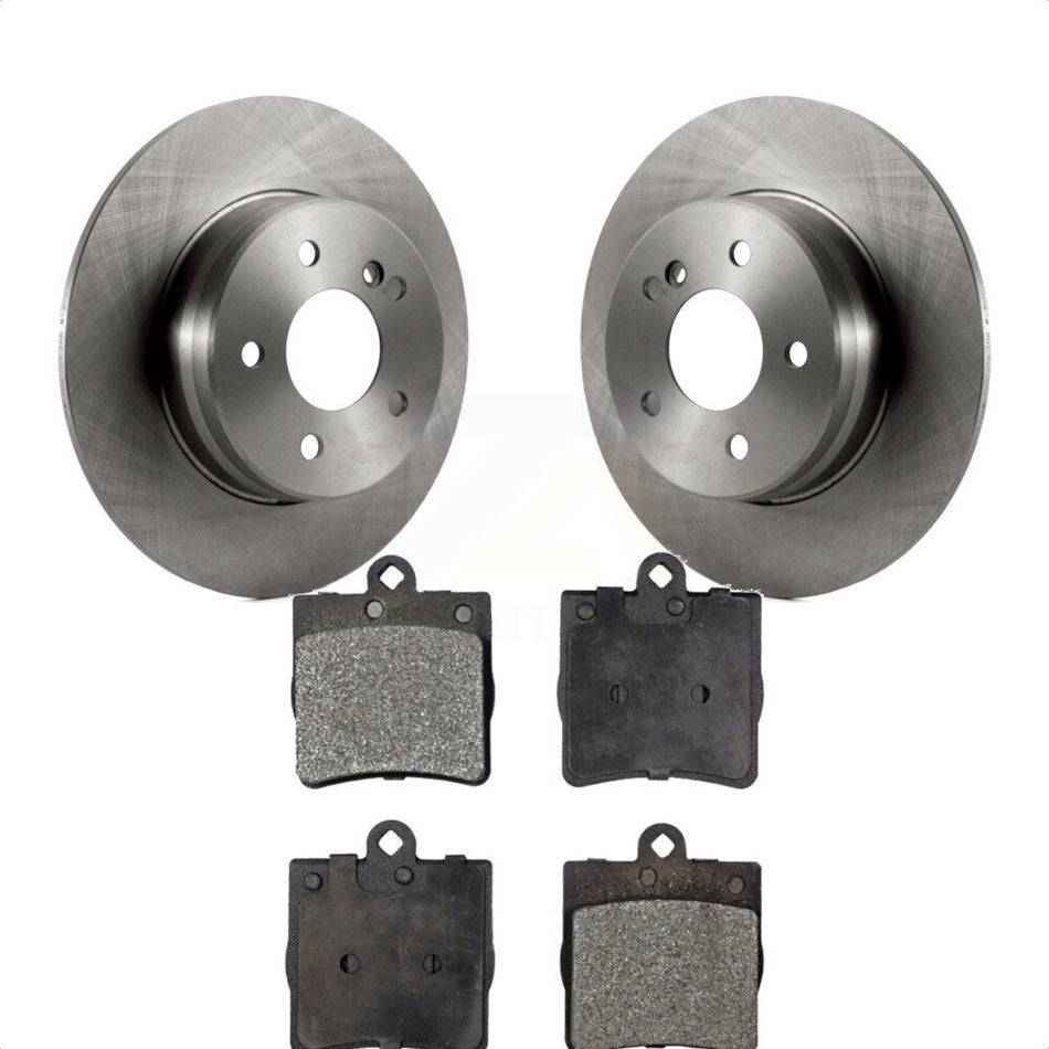 Rear Disc Brake Rotors And Ceramic Pads Kit For 2007-2008 Mercedes-Benz SLK280 With Sport Package K8T-101838 by Transit Auto