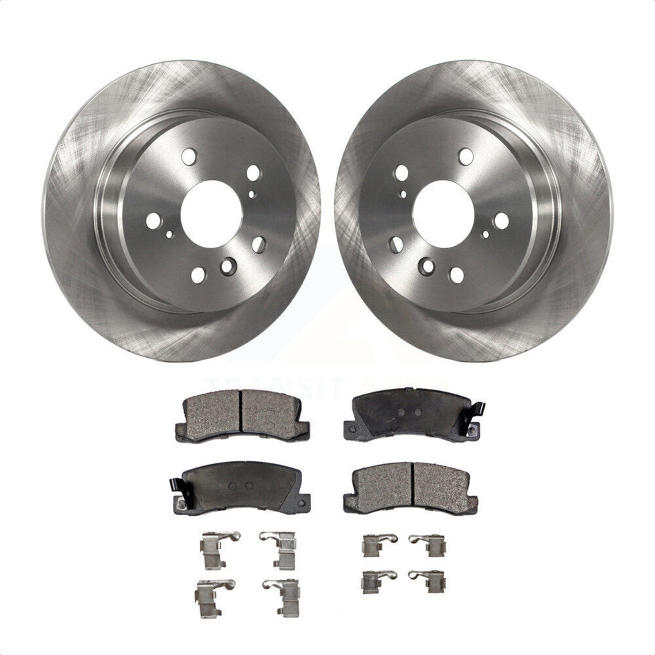 Rear Disc Brake Rotors And Ceramic Pads Kit For 1999-2003 Lexus RX300 AWD K8T-101844 by Transit Auto