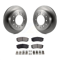 Rear Disc Brake Rotors And Ceramic Pads Kit For Toyota 4Runner Sequoia FJ Cruiser Lexus GX470 K8T-101846