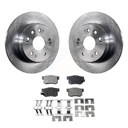 Rear Disc Brake Rotors And Ceramic Pads Kit For 2002-2004 Honda CR-V K8T-101869