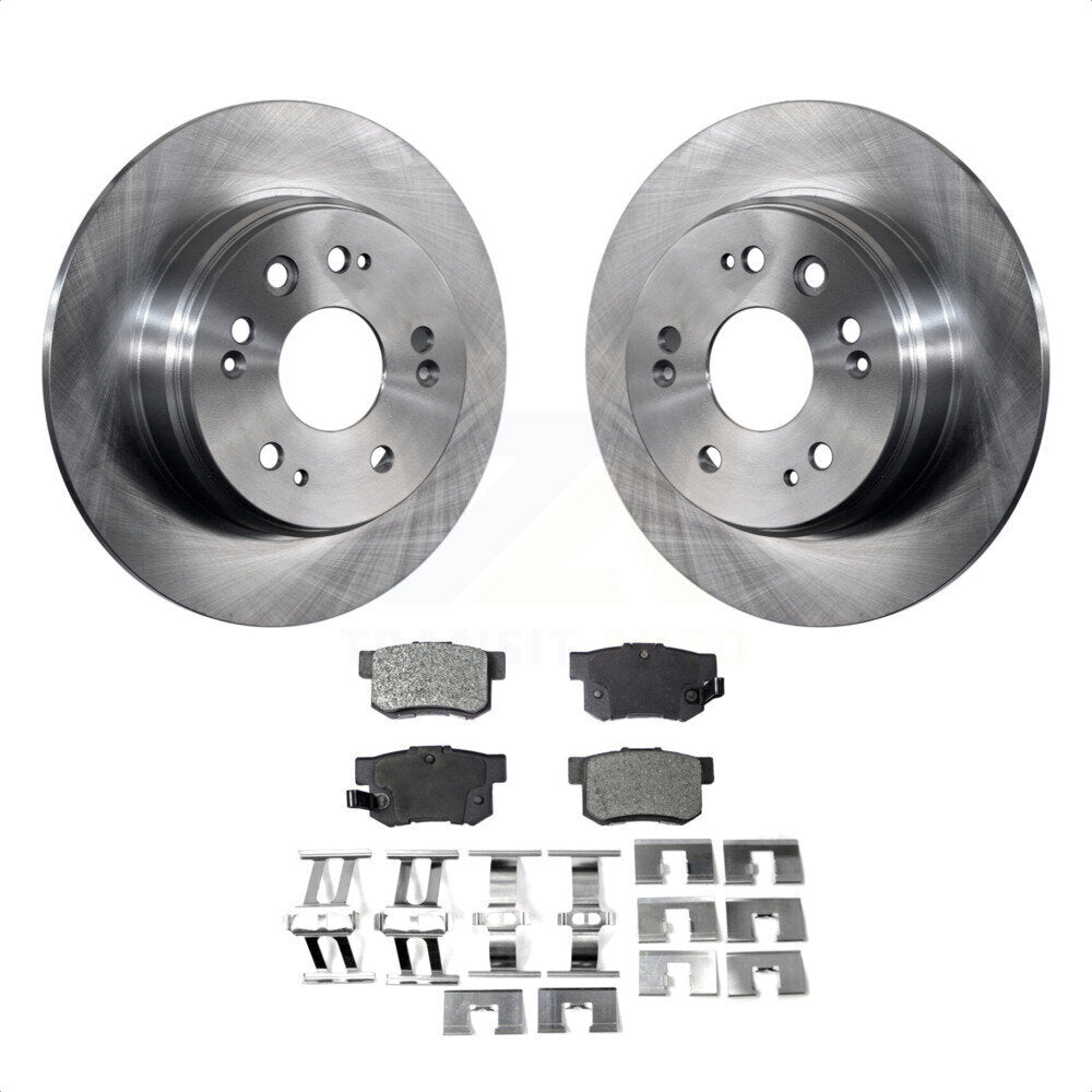 Rear Disc Brake Rotors And Ceramic Pads Kit For 2002-2004 Honda CR-V K8T-101869 by Transit Auto