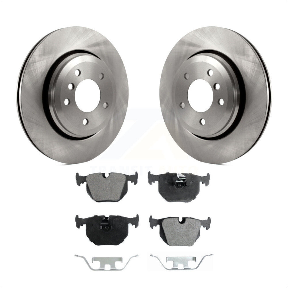 Rear Disc Brake Rotors And Ceramic Pads Kit For BMW 330Ci 330i 330xi K8T-101884 by Transit Auto