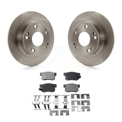 Rear Disc Brake Rotors And Ceramic Pads Kit For Honda Accord Acura TSX K8T-101888