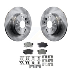 Rear Disc Brake Rotors And Ceramic Pads Kit For Acura TL Honda Element K8T-101889
