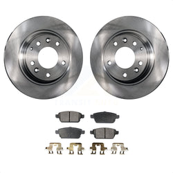 Rear Disc Brake Rotors And Ceramic Pads Kit For Ford Fusion Mazda 6 Lincoln MKZ Mercury Milan Zephyr K8T-101894