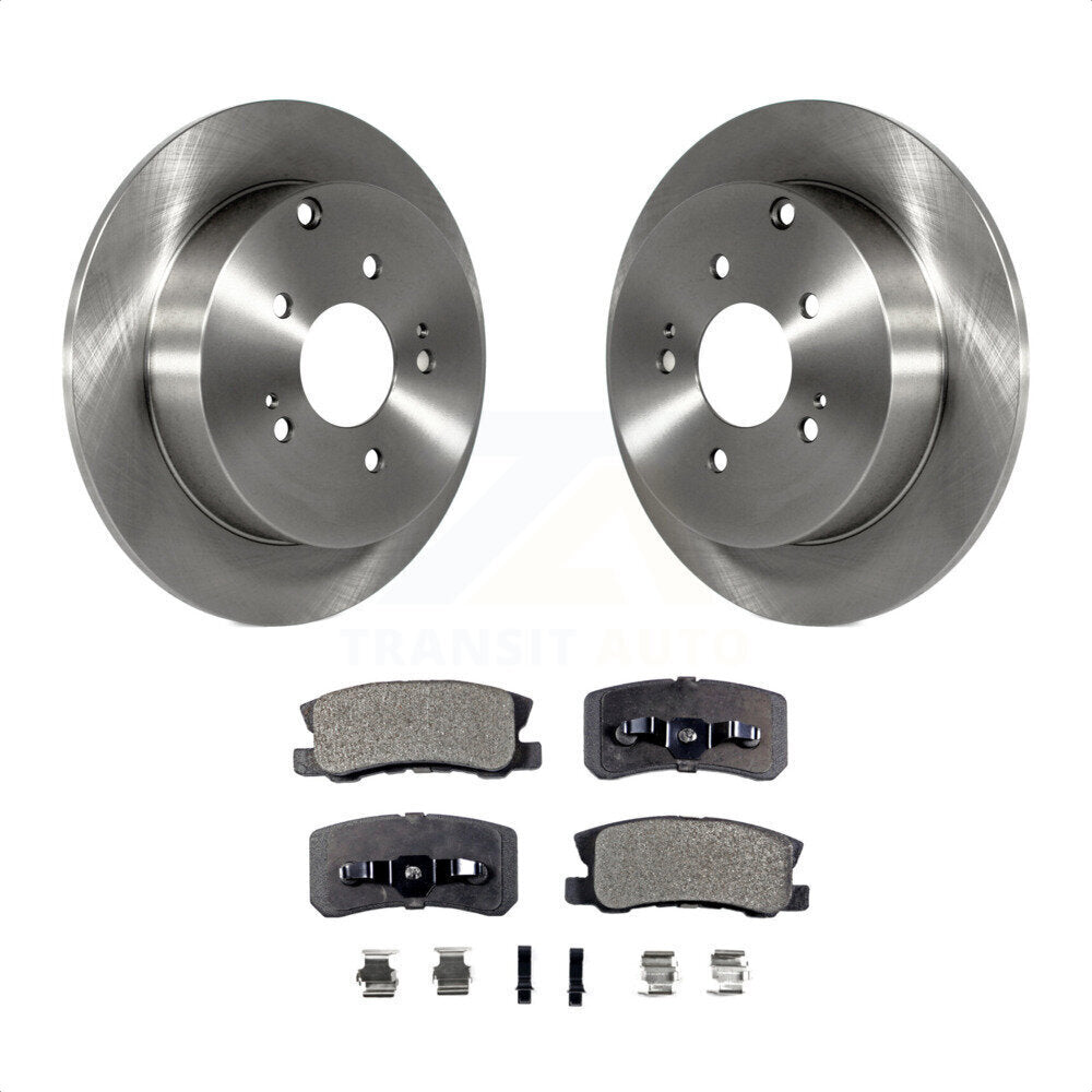 Rear Disc Brake Rotors And Ceramic Pads Kit For Mitsubishi Endeavor K8T-101897 by Transit Auto