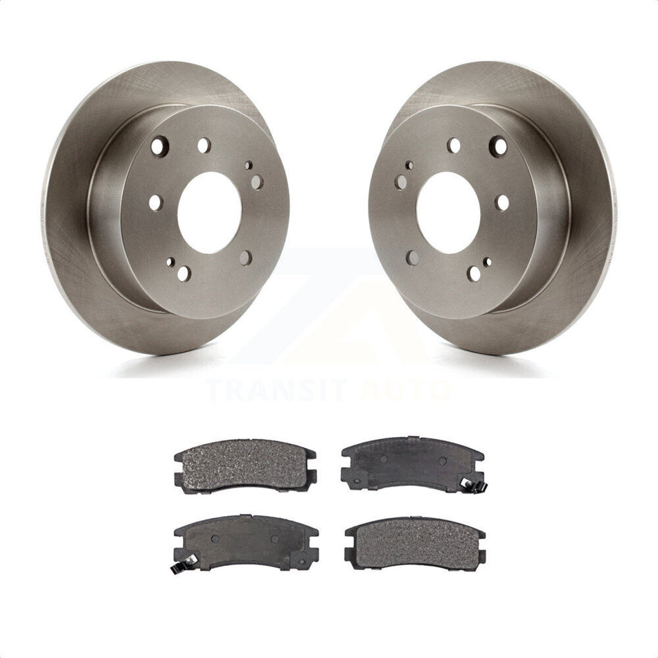 Rear Disc Brake Rotors And Ceramic Pads Kit For Mitsubishi Galant Eclipse K8T-101902 by Transit Auto