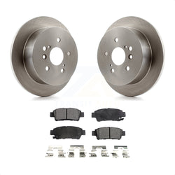 Rear Disc Brake Rotors And Ceramic Pads Kit For 2004-2010 Toyota Sienna K8T-101904