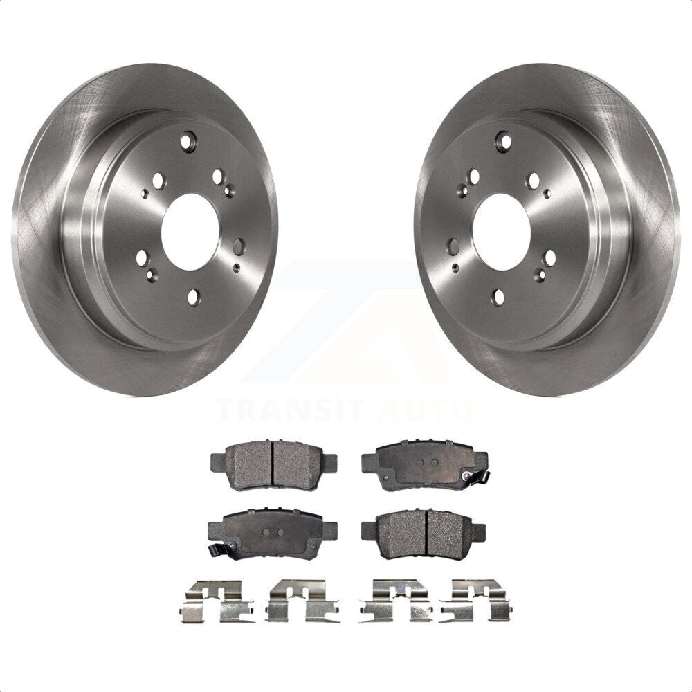 Rear Disc Brake Rotors And Ceramic Pads Kit For 2005-2010 Honda Odyssey K8T-101915 by Transit Auto