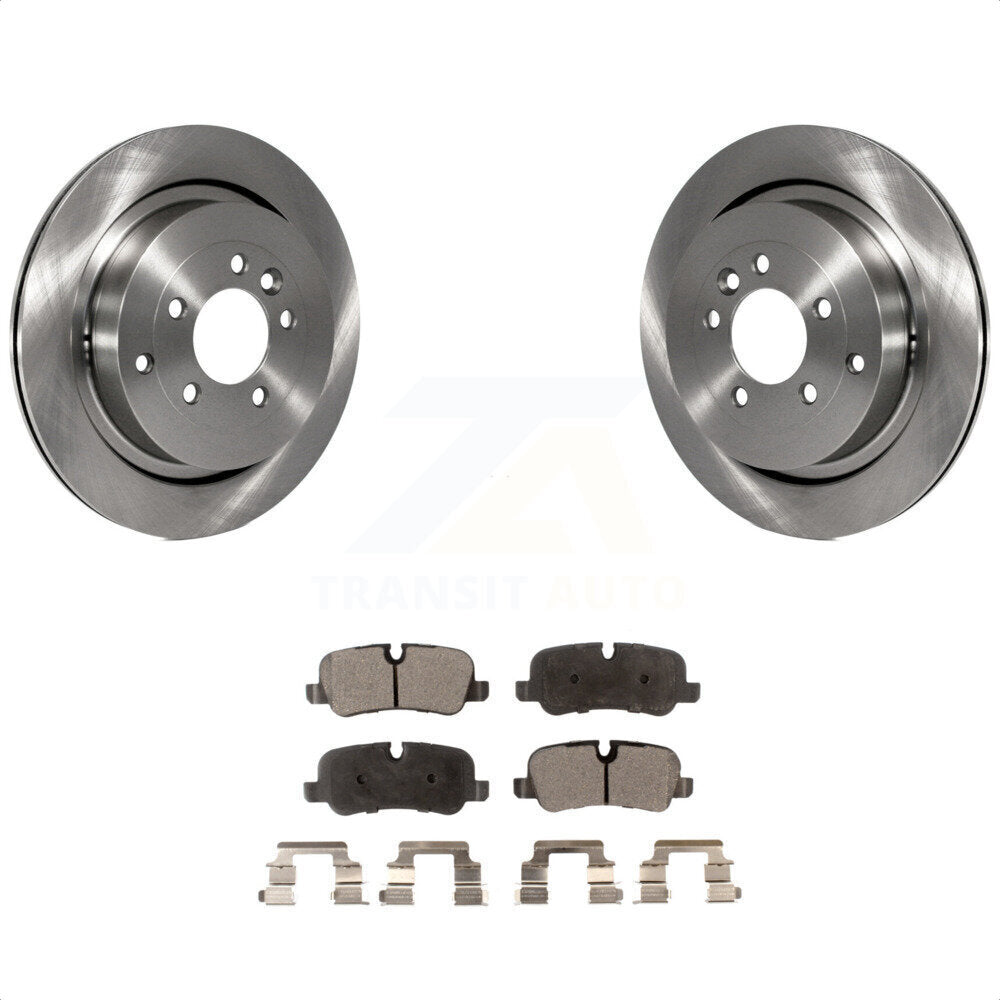 Rear Disc Brake Rotors And Ceramic Pads Kit For Land Rover Range Sport LR4 LR3 K8T-101928 by Transit Auto