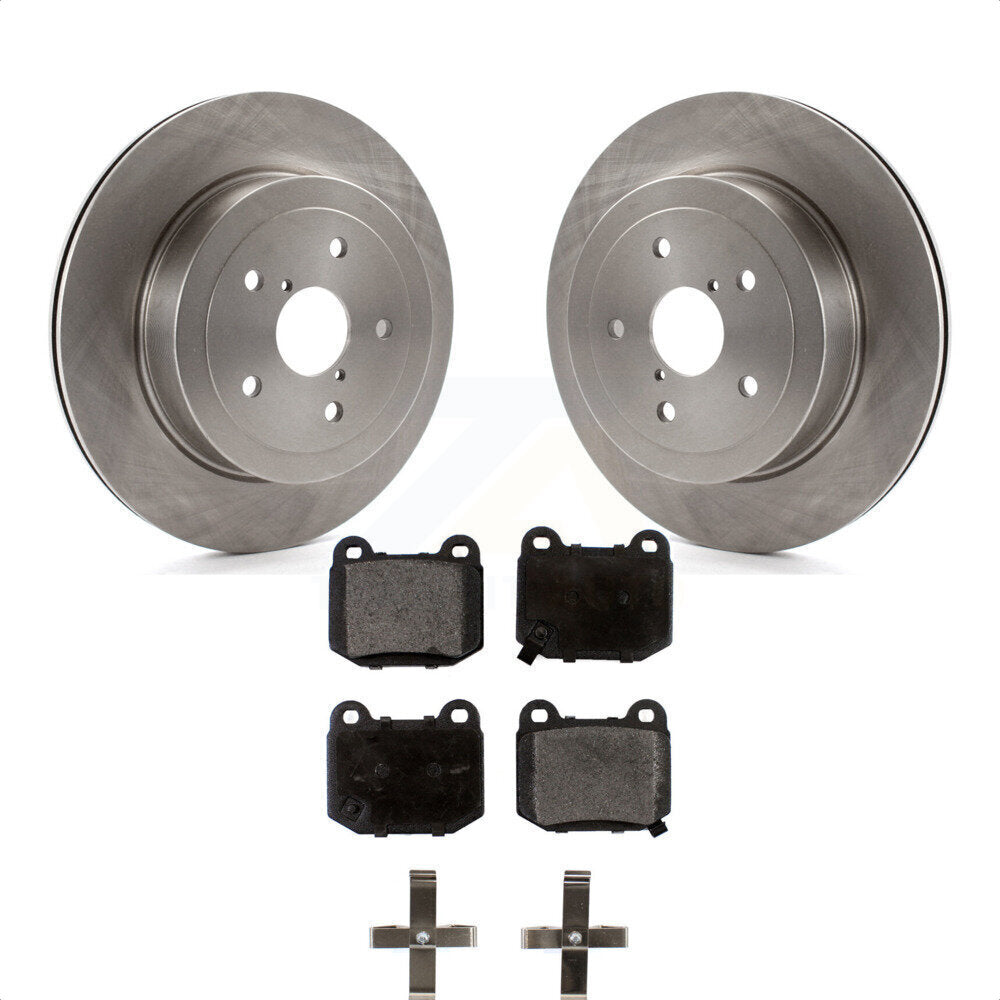 Rear Disc Brake Rotors And Ceramic Pads Kit For Subaru Impreza K8T-101934 by Transit Auto