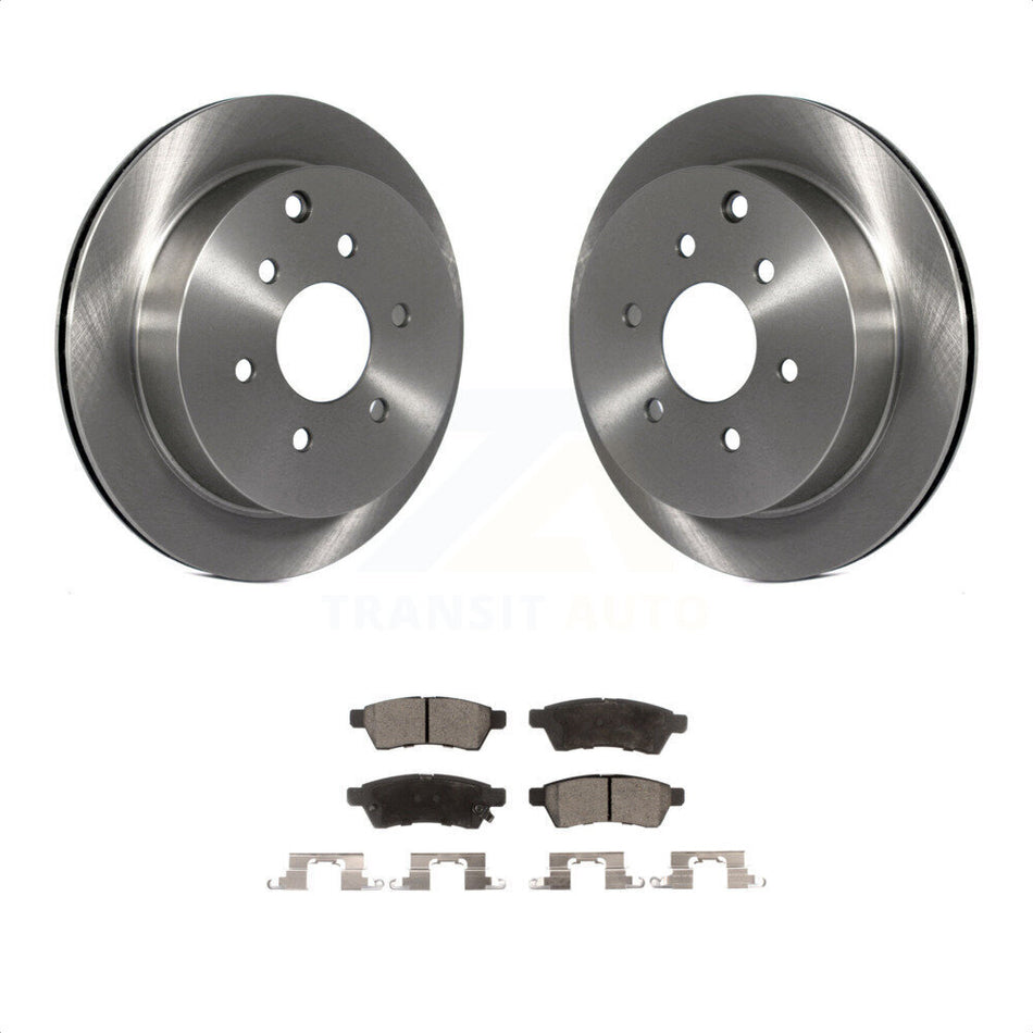 Rear Disc Brake Rotors And Ceramic Pads Kit For Nissan Frontier Xterra Suzuki Equator K8T-101935 by Transit Auto