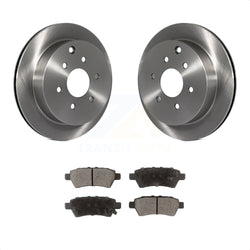 Rear Disc Brake Rotors And Ceramic Pads Kit For 2006-2007 Nissan Xterra K8T-101936
