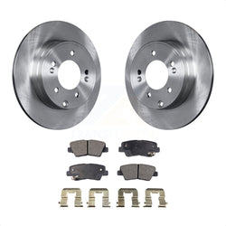 Rear Disc Brake Rotors And Ceramic Pads Kit For Hyundai Sonata Kia Optima Azera K8T-101948
