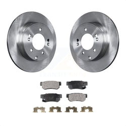 Rear Disc Brake Rotors And Ceramic Pads Kit For Hyundai Sonata 3.3L K8T-101949