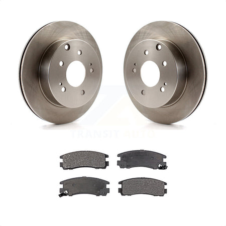 Rear Disc Brake Rotors And Ceramic Pads Kit For 2007 Mitsubishi Galant Ralliart K8T-101954 by Transit Auto